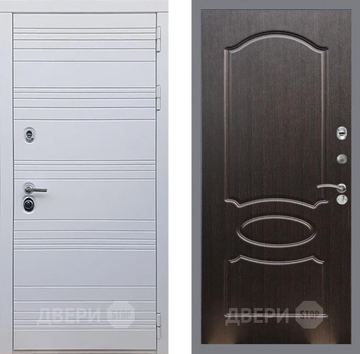 Входная металлическая Дверь Рекс (REX) 14 Силк Сноу FL-128 Венге светлый в Можайске