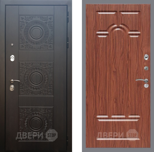 Входная металлическая Дверь Рекс (REX) 10 FL-58 орех тисненый в Можайске