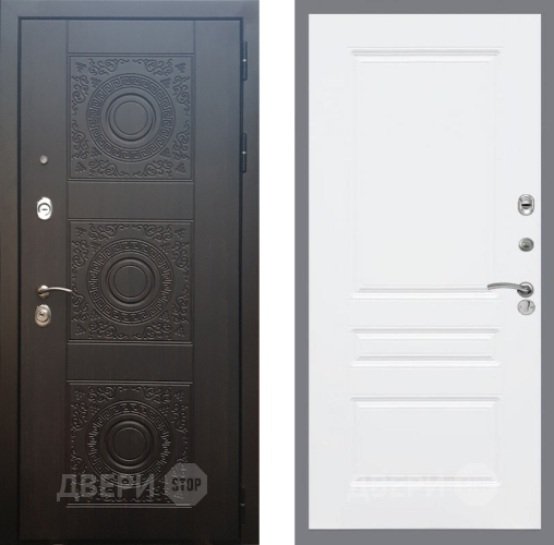 Входная металлическая Дверь Рекс (REX) 10 FL-243 Силк Сноу в Можайске