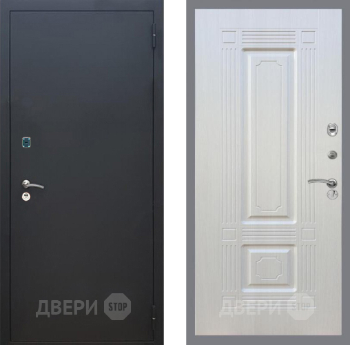 Входная металлическая Дверь Рекс (REX) 1A Черный Муар FL-2 Лиственница беж в Можайске