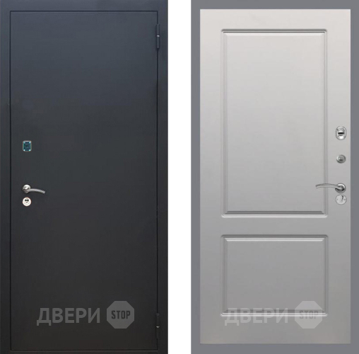 Входная металлическая Дверь Рекс (REX) 1A Черный Муар FL-117 Грей софт в Можайске