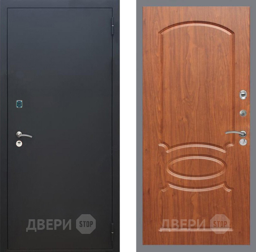 Входная металлическая Дверь Рекс (REX) 1A Черный Муар FL-128 Морёная берёза в Можайске