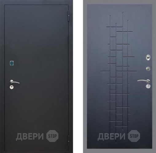 Входная металлическая Дверь Рекс (REX) 1A Черный Муар FL-289 Ясень черный в Можайске