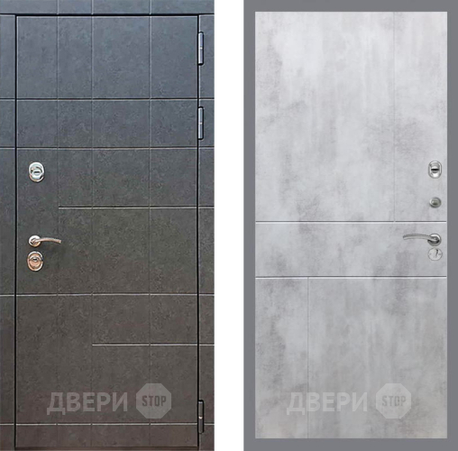 Входная металлическая Дверь Рекс (REX) 21 FL-290 Бетон светлый в Можайске
