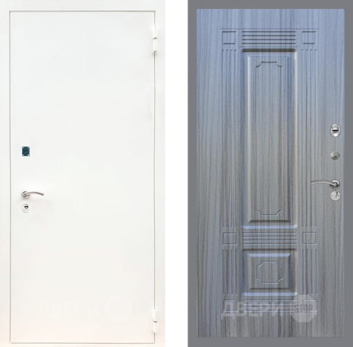 Входная металлическая Дверь Рекс (REX) 1А Белая шагрень FL-2 Сандал грей в Можайске