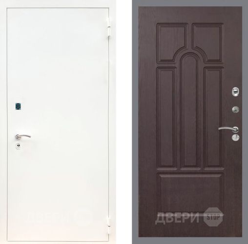 Дверь Рекс (REX) 1А Белая шагрень FL-58 Венге в Можайске