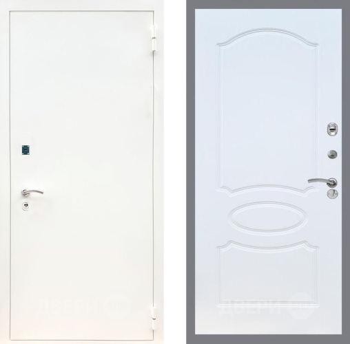 Дверь Рекс (REX) 1А Белая шагрень FL-128 Белый ясень в Можайске