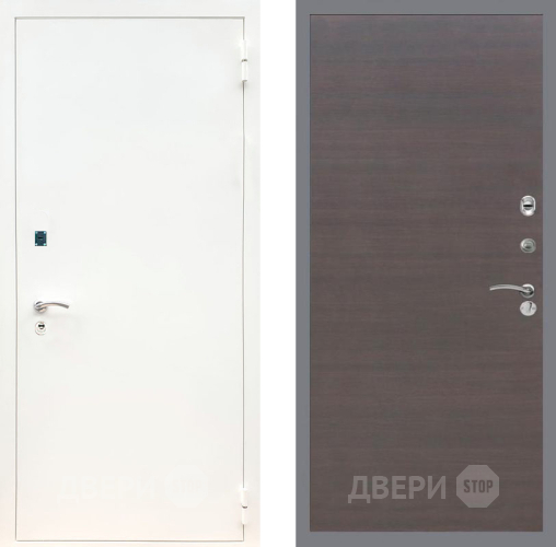 Входная металлическая Дверь Рекс (REX) 1А Белая шагрень GL венге поперечный в Можайске