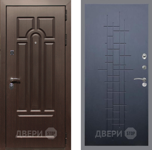 Входная металлическая Дверь Рекс (REX) Эврика FL-289 Ясень черный в Можайске
