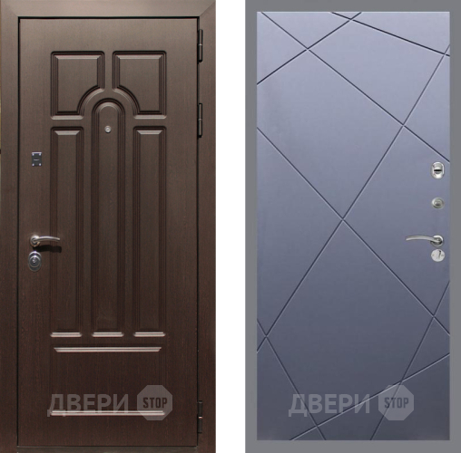Входная металлическая Дверь Рекс (REX) Эврика FL-291 Силк титан в Можайске