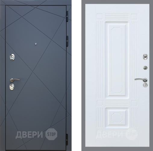 Входная металлическая Дверь Рекс (REX) 13 Силк Титан FL-2 Силк Сноу в Можайске
