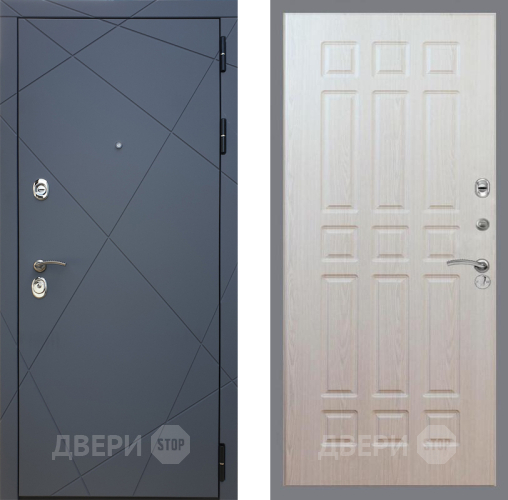 Входная металлическая Дверь Рекс (REX) 13 Силк Титан FL-33 Беленый дуб в Можайске