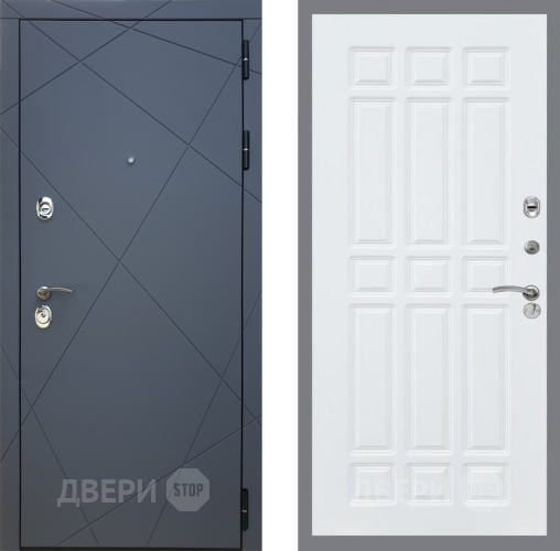 Входная металлическая Дверь Рекс (REX) 13 Силк Титан FL-33 Силк Сноу в Можайске
