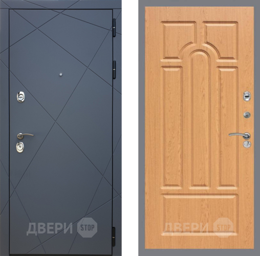 Входная металлическая Дверь Рекс (REX) 13 Силк Титан FL-58 Дуб в Можайске