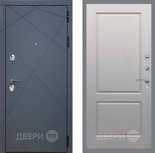Входная металлическая Дверь Рекс (REX) 13 Силк Титан FL-117 Грей софт в Можайске