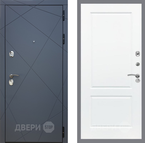 Входная металлическая Дверь Рекс (REX) 13 Силк Титан FL-117 Силк Сноу в Можайске