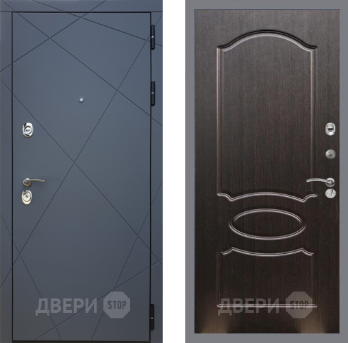Входная металлическая Дверь Рекс (REX) 13 Силк Титан FL-128 Венге светлый в Можайске