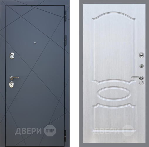 Входная металлическая Дверь Рекс (REX) 13 Силк Титан FL-128 Лиственница беж в Можайске