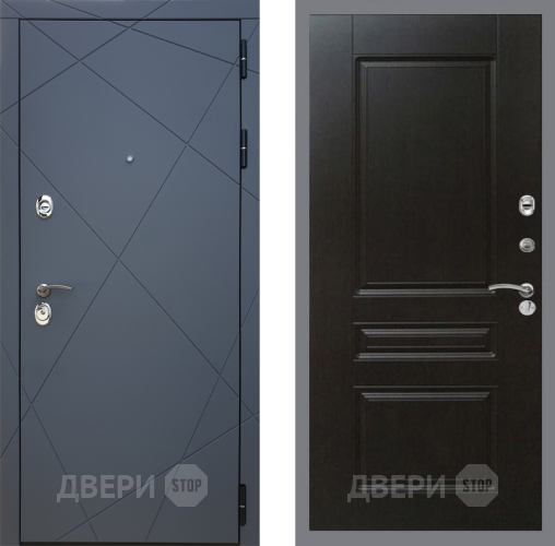 Входная металлическая Дверь Рекс (REX) 13 Силк Титан FL-243 Венге в Можайске