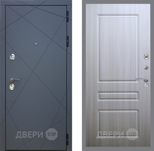 Входная металлическая Дверь Рекс (REX) 13 Силк Титан FL-243 Сандал белый в Можайске