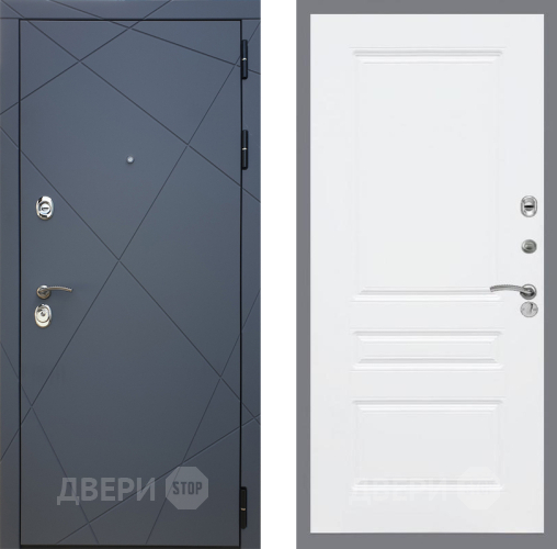 Входная металлическая Дверь Рекс (REX) 13 Силк Титан FL-243 Силк Сноу в Можайске