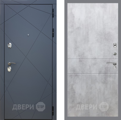 Входная металлическая Дверь Рекс (REX) 13 Силк Титан FL-290 Бетон светлый в Можайске