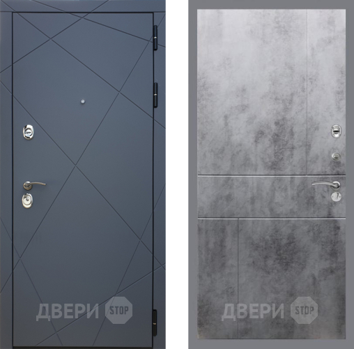 Входная металлическая Дверь Рекс (REX) 13 Силк Титан FL-290 Бетон темный в Можайске