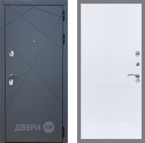 Входная металлическая Дверь Рекс (REX) 13 Силк Титан FL-290 Силк Сноу в Можайске