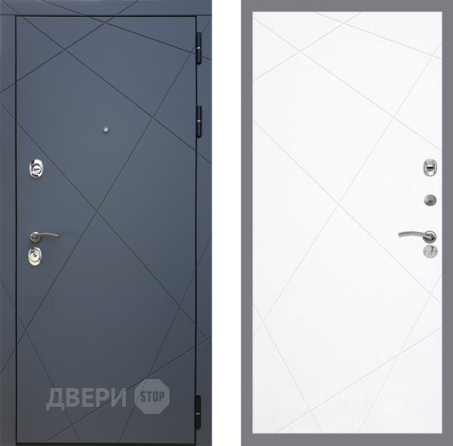 Входная металлическая Дверь Рекс (REX) 13 Силк Титан FL-291 Силк Сноу в Можайске