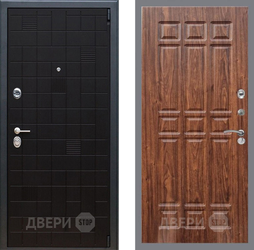 Входная металлическая Дверь Рекс (REX) 12 FL-33 орех тисненый в Можайске