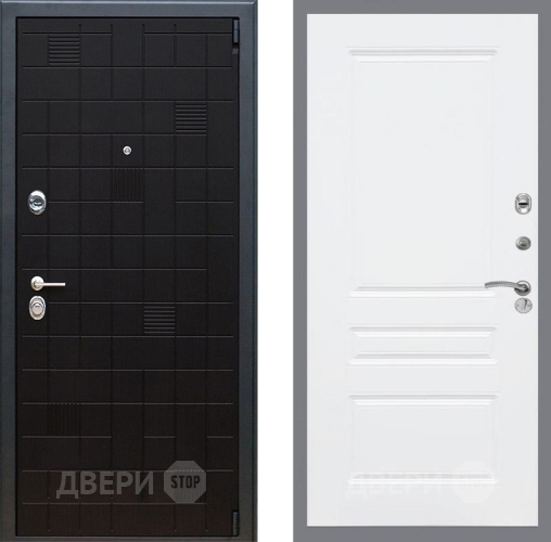 Входная металлическая Дверь Рекс (REX) 12 FL-243 Силк Сноу в Можайске