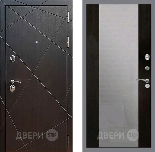 Входная металлическая Дверь Рекс (REX) 13 Венге СБ-16 Зеркало Венге в Можайске