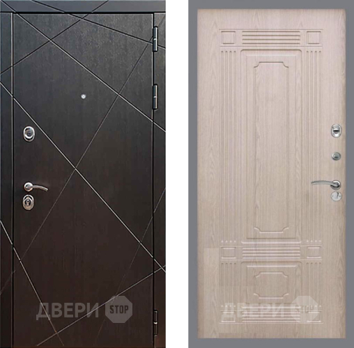 Входная металлическая Дверь Рекс (REX) 13 Венге FL-2 Беленый дуб в Можайске