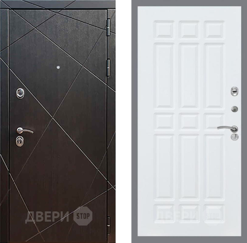 Входная металлическая Дверь Рекс (REX) 13 Венге FL-33 Силк Сноу в Можайске