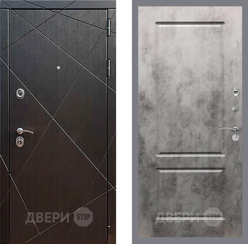 Входная металлическая Дверь Рекс (REX) 13 Венге FL-117 Бетон темный в Можайске