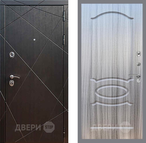 Входная металлическая Дверь Рекс (REX) 13 Венге FL-128 Сандал грей в Можайске