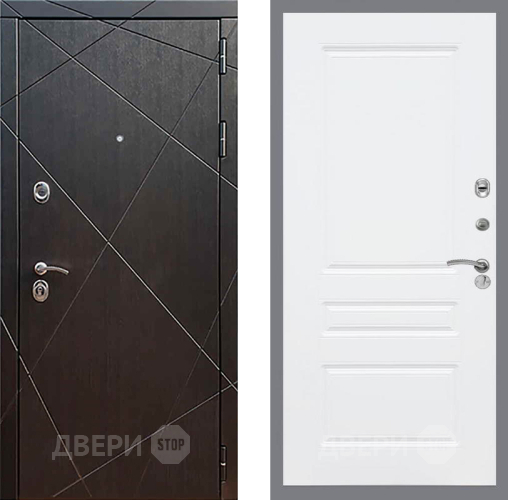 Входная металлическая Дверь Рекс (REX) 13 Венге FL-243 Силк Сноу в Можайске