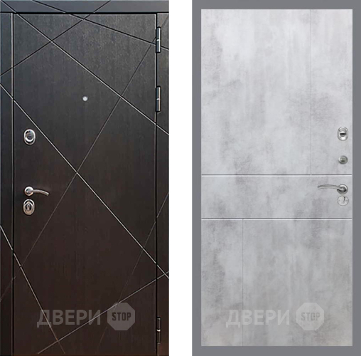 Входная металлическая Дверь Рекс (REX) 13 Венге FL-290 Бетон светлый в Можайске