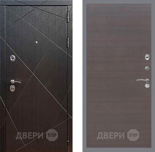 Входная металлическая Дверь Рекс (REX) 13 Венге GL венге поперечный в Можайске