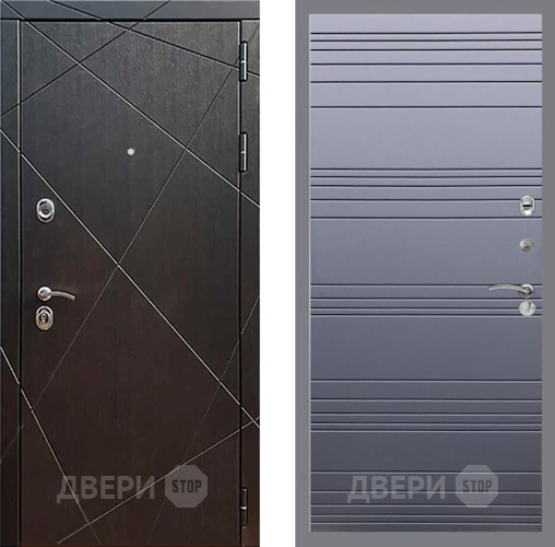 Входная металлическая Дверь Рекс (REX) 13 Венге Line Силк титан в Можайске