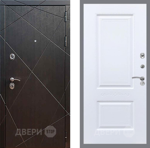 Входная металлическая Дверь Рекс (REX) 13 Венге Смальта Силк Сноу в Можайске