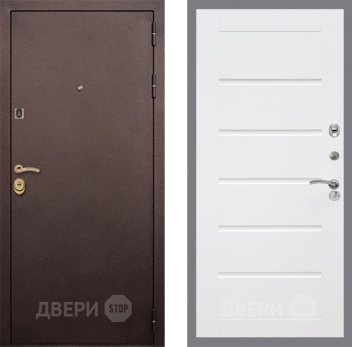 Входная металлическая Дверь Рекс (REX) Лайт 3К Сити Белый ясень в Можайске