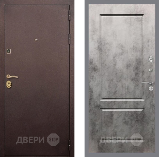 Входная металлическая Дверь Рекс (REX) Лайт 3К FL-117 Бетон темный в Можайске