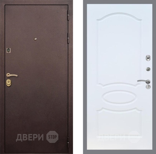 Входная металлическая Дверь Рекс (REX) Лайт 3К FL-128 Белый ясень в Можайске