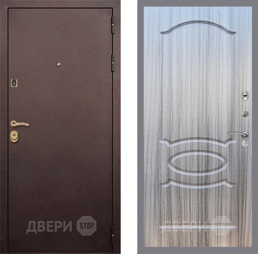 Входная металлическая Дверь Рекс (REX) Лайт 3К FL-128 Сандал грей в Можайске