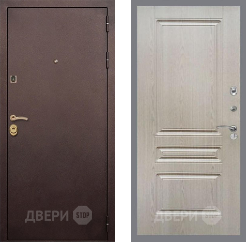 Входная металлическая Дверь Рекс (REX) Лайт 3К FL-243 Беленый дуб в Можайске