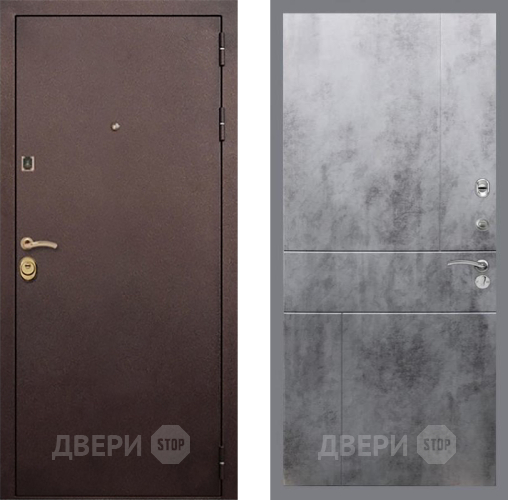 Входная металлическая Дверь Рекс (REX) Лайт 3К FL-290 Бетон темный в Можайске