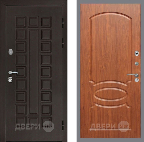 Входная металлическая Дверь Рекс (REX) Сенатор 3К FL-128 Морёная берёза в Можайске