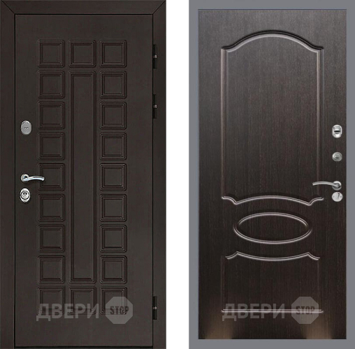 Входная металлическая Дверь Рекс (REX) Сенатор 3К FL-128 Венге светлый в Можайске