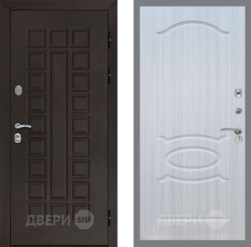 Входная металлическая Дверь Рекс (REX) Сенатор 3К FL-128 Сандал белый в Можайске